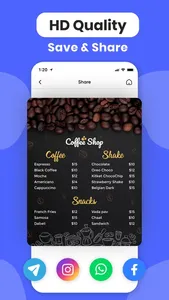 Menu Maker - Design,Templates screenshot 6