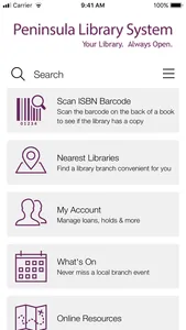 Peninsula Library System screenshot 0