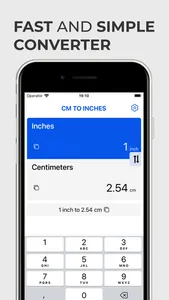 Cm to Inches Converter App screenshot 0