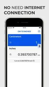 Cm to Inches Converter App screenshot 1