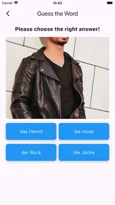 Learn German Words Quiz screenshot 0