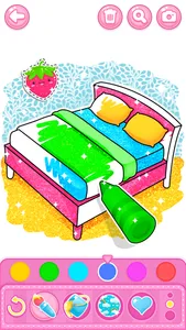 Bedroom Coloring game screenshot 1