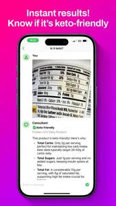 Keto scanner AI - Food checker screenshot 1
