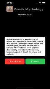 Greek Mythology - flashcards screenshot 1
