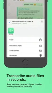 Unvoice: Voice Message to Text screenshot 1
