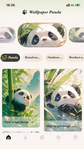 Panda Art Wallpaper:4k Screen screenshot 1