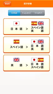Medi Pass Español・Inglés・Japonés　Dictionario de idiomas de medicina for iPhone screenshot 3