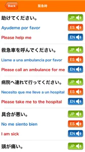 Medi Pass Español・Inglés・Japonés　Dictionario de idiomas de medicina for iPhone screenshot 4