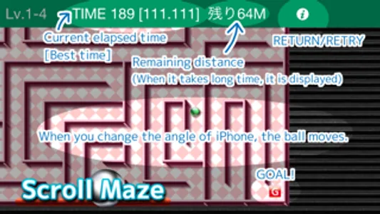 Scroll Maze - free ピンボールとパチンコ無料 screenshot 1