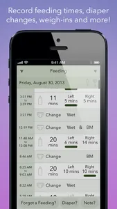 Nursing Notebook - Breastfeeding Timer screenshot 1