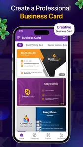 Visiting & Business Card Maker screenshot 0