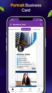 Visiting & Business Card Maker screenshot 1