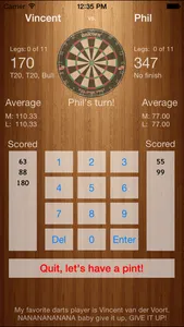 Darts Scorekeeper screenshot 1