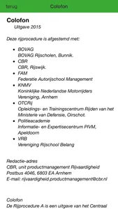 Rijprocedure A screenshot 3