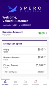 Spero Financial FCU screenshot 2