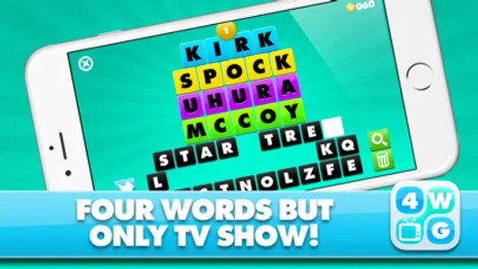 4 Word TV Game - Find the link and guess the TV show screenshot 0