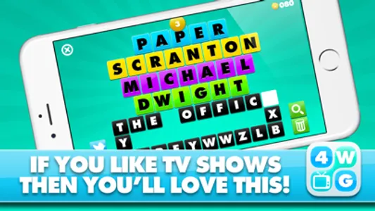 4 Word TV Game - Find the link and guess the TV show screenshot 2