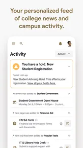 Oakland University MySail screenshot 2