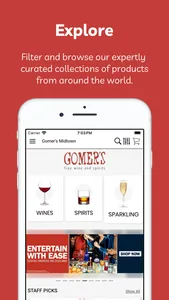 Gomer's Fine Wine and Spirits screenshot 0