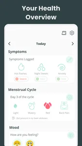 Menopause Tracker Health Guide screenshot 1