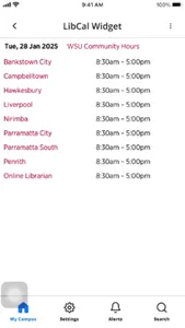 Western Sydney Uni Library screenshot 1