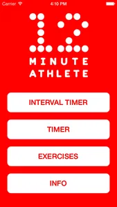 12 Minute Athlete HIIT Timer screenshot 0