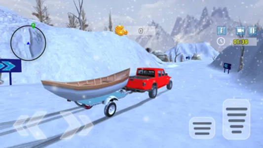 Winter Snow Pickup Truck New screenshot 0