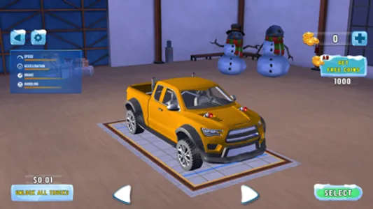 Winter Snow Pickup Truck New screenshot 2