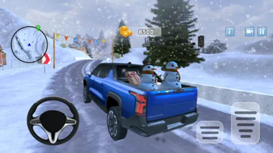 Winter Snow Pickup Truck New screenshot 5