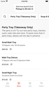 Elite Five Sushi & Grill screenshot 1