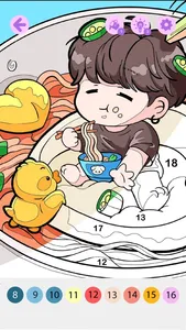 Chibi Idol Coloring by Number screenshot 0