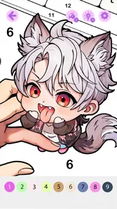 Chibi Idol Coloring by Number screenshot 5