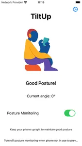 TiltUp: Posture Tracker screenshot 1