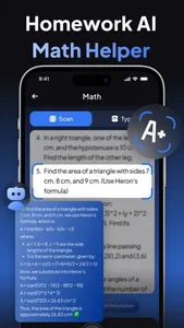 A+ Math Solver AI Homework App screenshot 0
