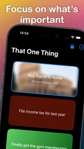 Focus Task: That One Thing screenshot 0