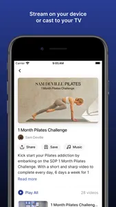 Sam Deville Pilates screenshot 2