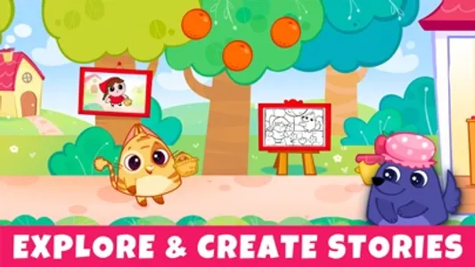 Art Games for Kids: Bibi Tales screenshot 1