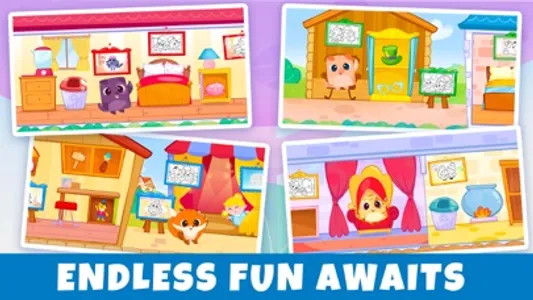 Art Games for Kids: Bibi Tales screenshot 5