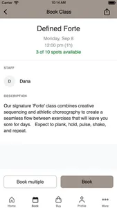 Defined Pilates screenshot 2