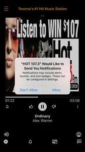 HOT 107.3 screenshot 0