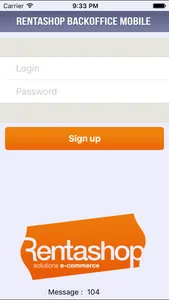 Rentashop Backoffice Mobile screenshot 0