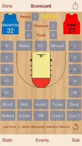 HoopStats Lite Basketball screenshot 0