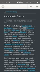 Wiki Pro - New mobile reading and browser tool screenshot 3
