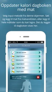 Kaloriteller - Slanke app screenshot 1