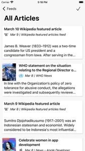 CloudNews - Feed Reader screenshot 1