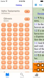 Portuguese English Holy Bible screenshot 1