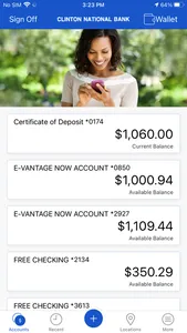 Clinton National Bank Mobile screenshot 2