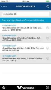 Valvoline Australia Lube Guide screenshot 7