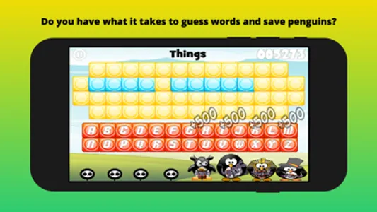 Penguin Wack Word Guess screenshot 3