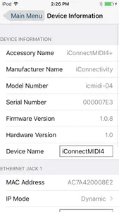 iConnectivity iConfig screenshot 2